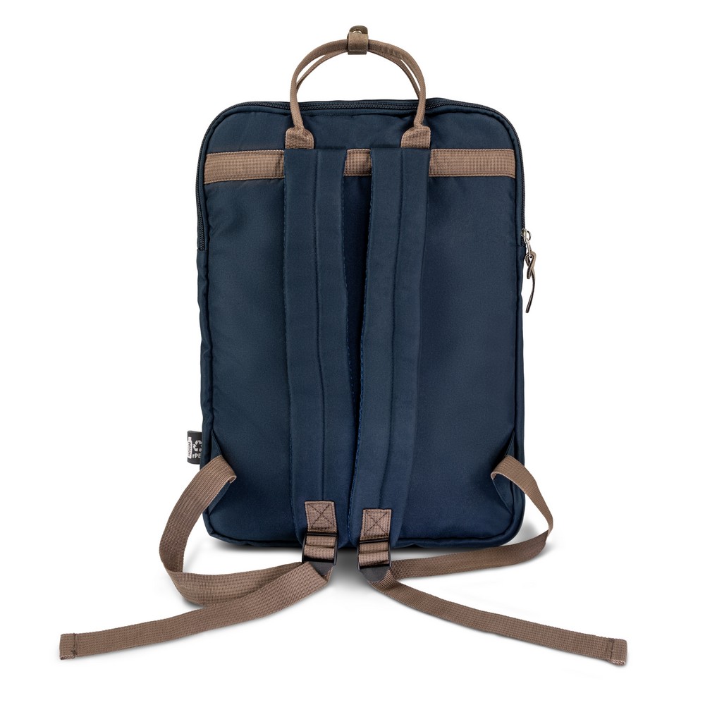 B'RIGHT Laptop-Rucksack 15,6", aus RPET | Finlay in Dunkelblau, Ansicht 6