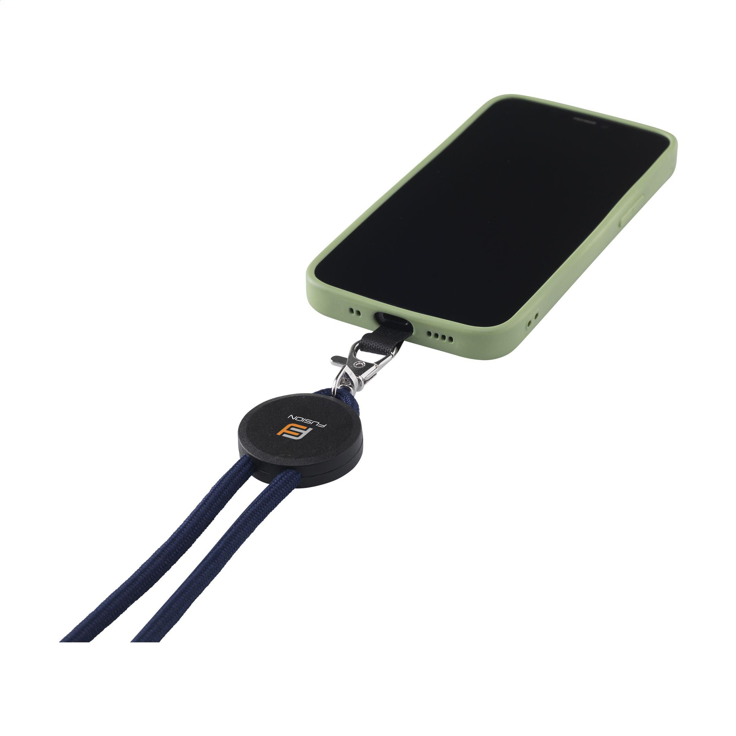 Lace Lanyard GRS RPET 0,5 cm Handy-Schlüsselband