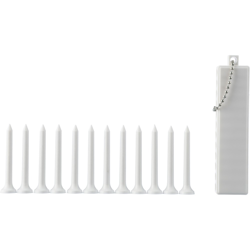 Golf-Tee-Set, 12 Stück in Weiß, Ansicht 3