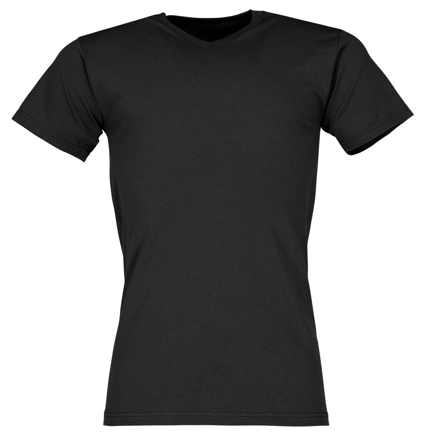 Fruit of the Loom Valueweight V-Neck T-Shirt in Schwarz