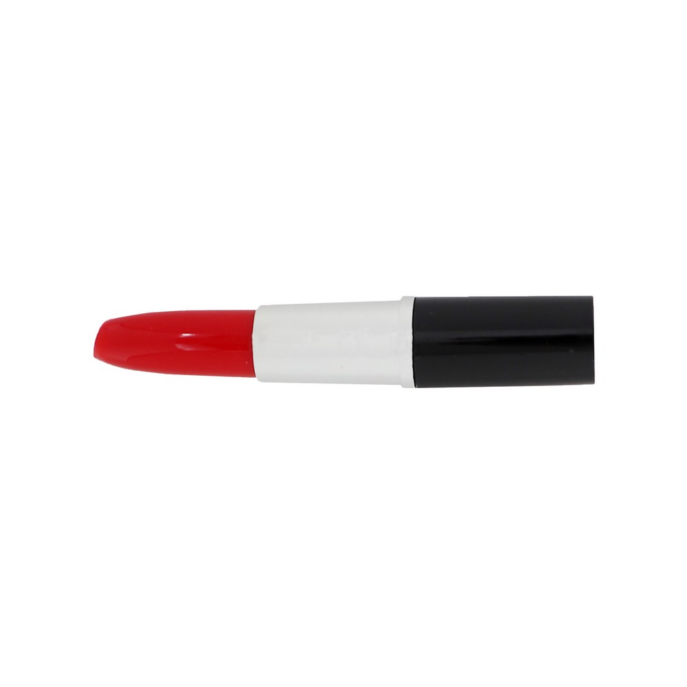 Kugelschreiber "Lippenstift" in schwarz-rot, Ansicht 2
