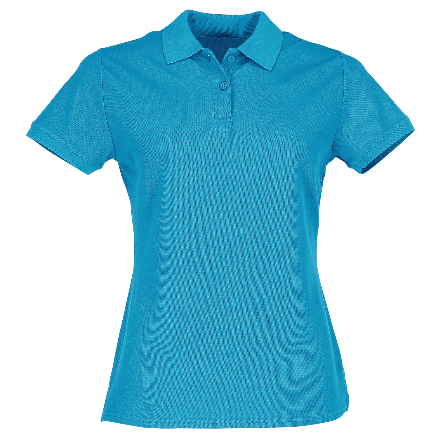Fruit of the Loom Damen Premium Polo in Azurblau