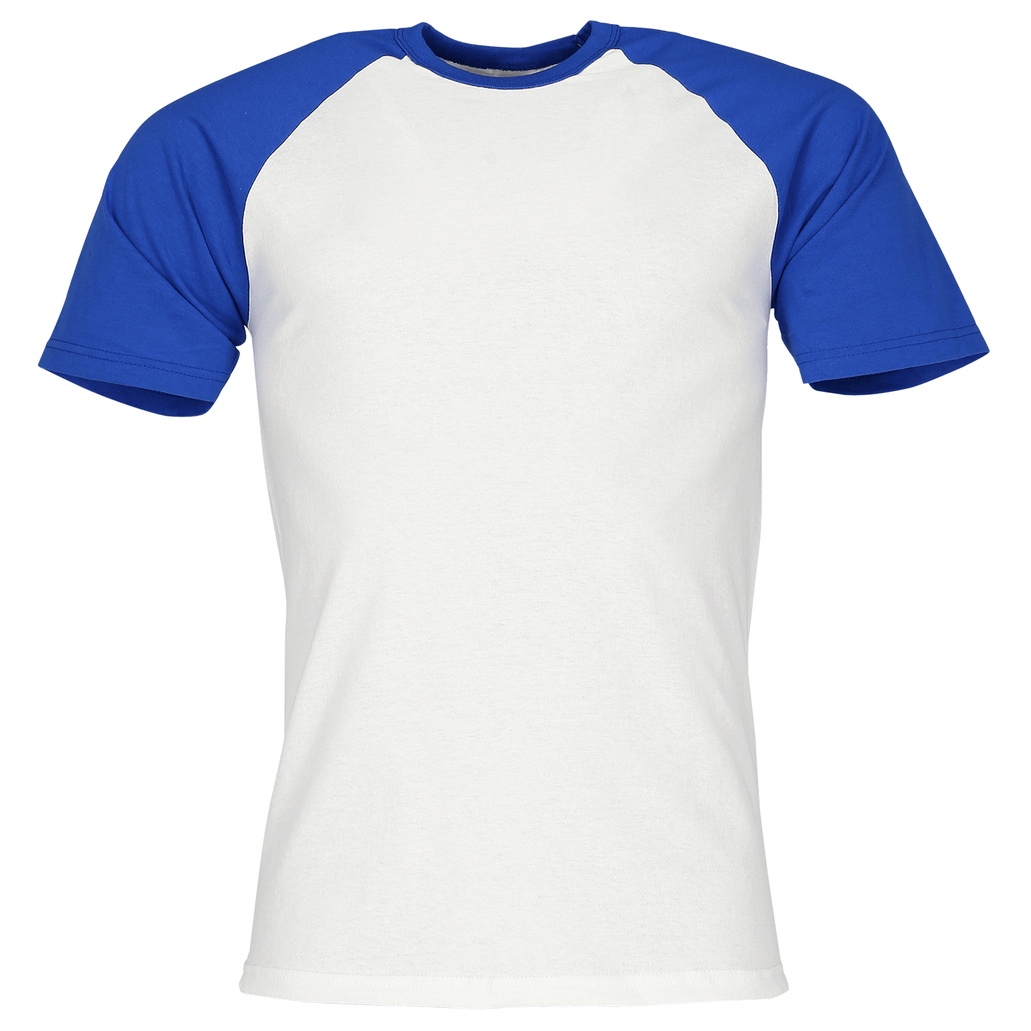 Fruit of the Loom Valueweight Short Sleeve Baseball T-Shirt in Weiß/Royal