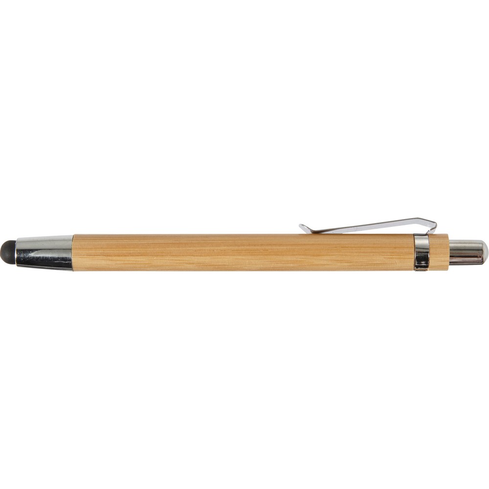 Bambus-Kugelschreiber, Touchscreen-Stift in Braun, Ansicht 6