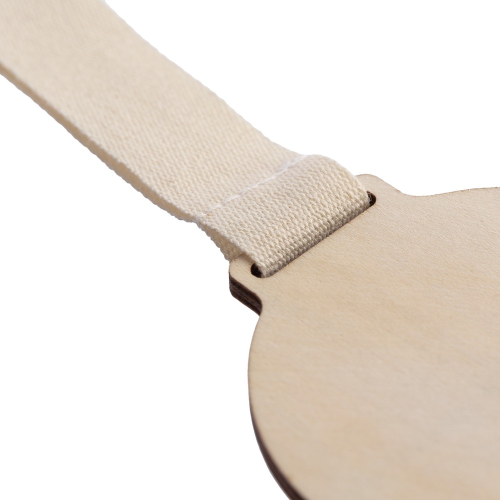 Medaille aus Holz in Braun, Ansicht 11