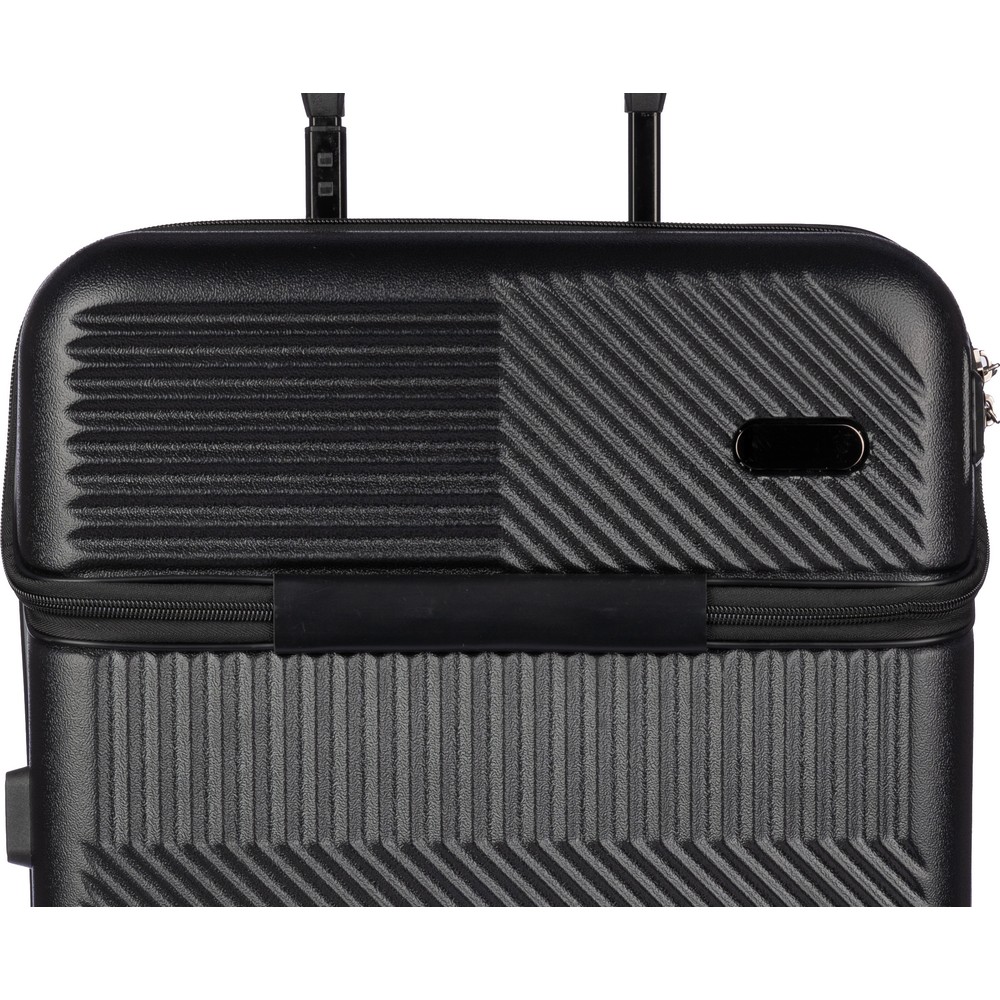 Reisekoffer, Trolley-Tasche, in Schwarz, Ansicht 13