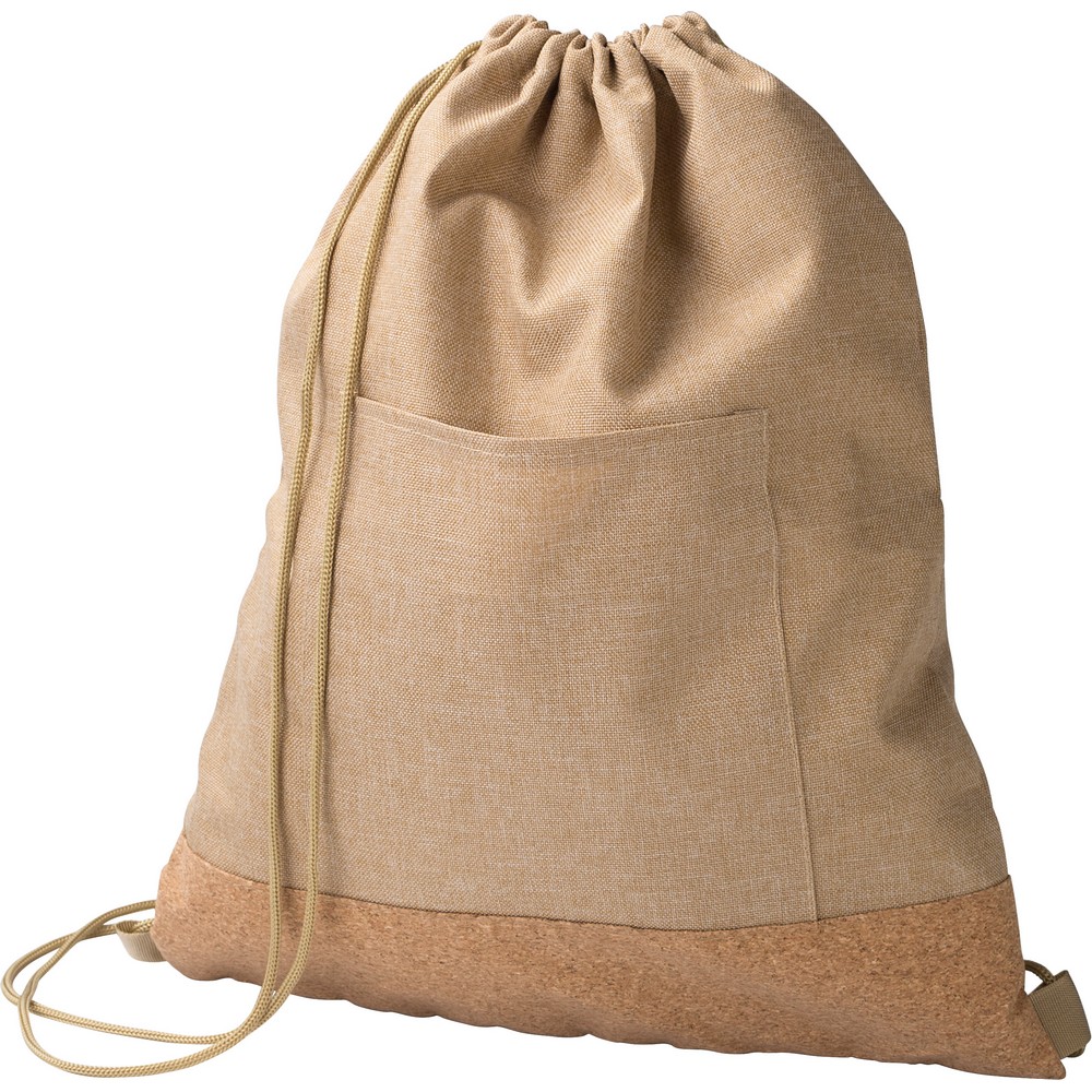Kordelzugbeutel RPET in Khaki