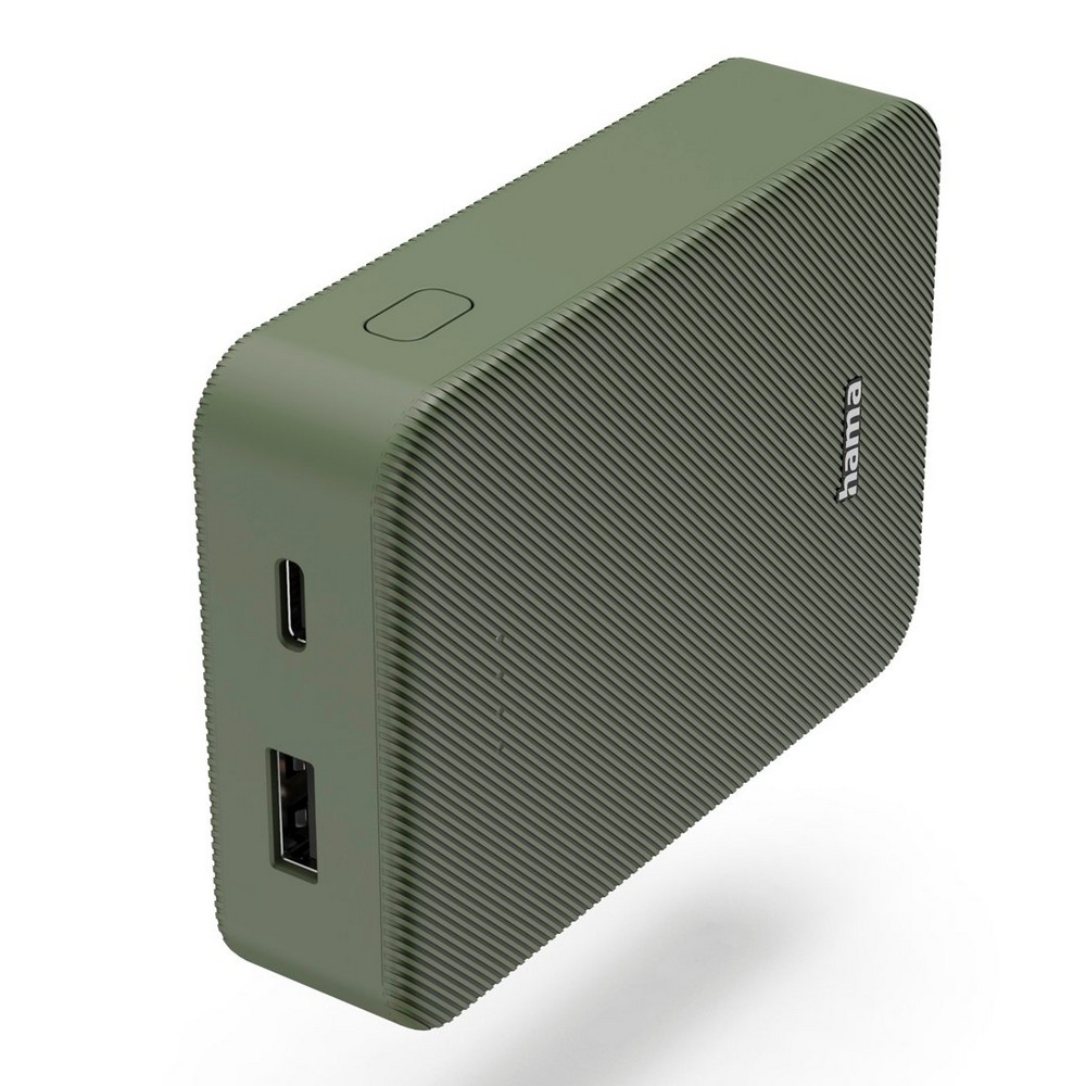 Powerbank 10000 mAh Hama Power Pack in Grün, Ansicht 2