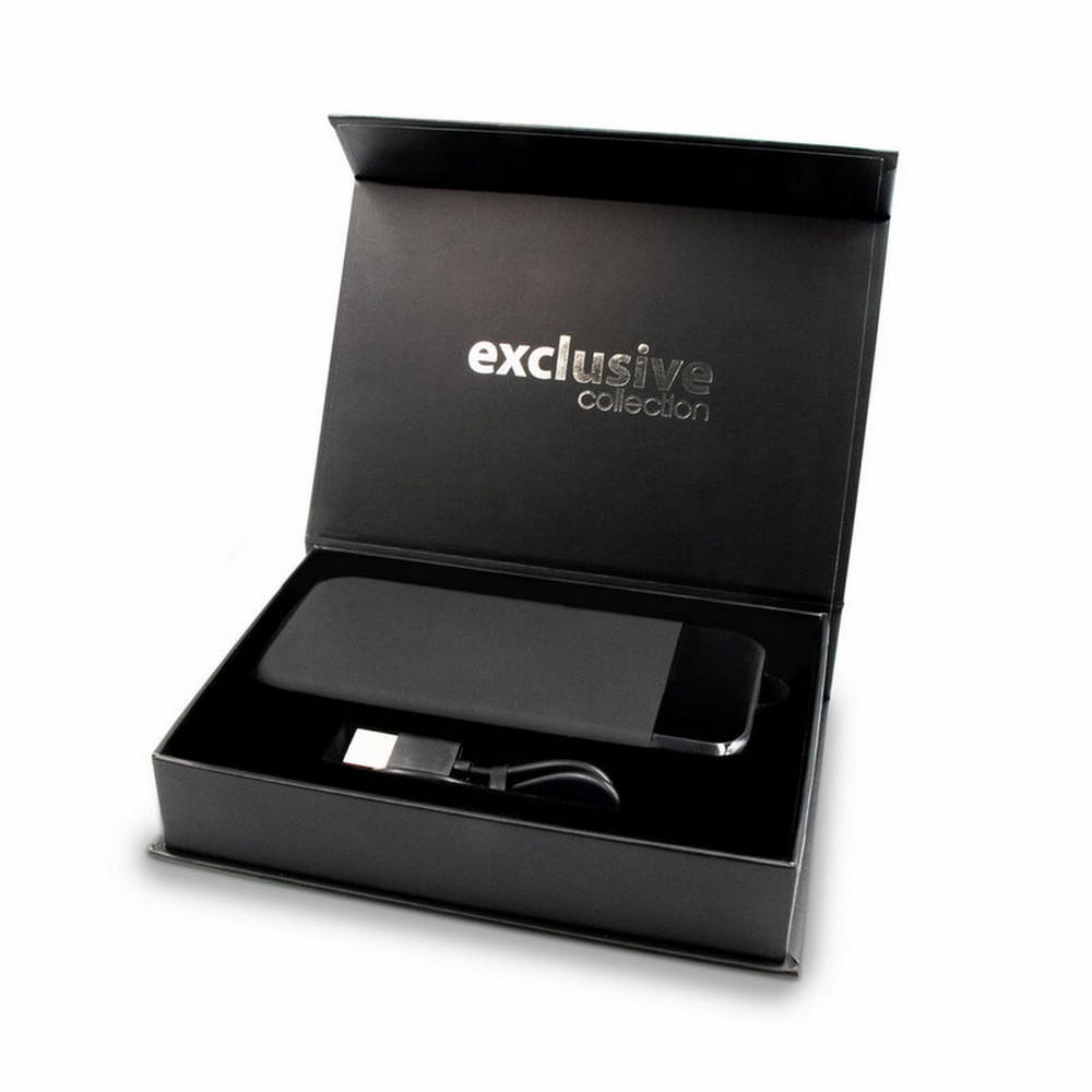 Exclusive Collection Powerbank 10 000 mAh, Wireless Ladegerät 5W-15W | Cory in Schwarz, Ansicht 12