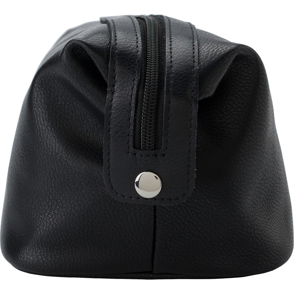 Kosmetiktasche aus Leder in Schwarz, Ansicht 6