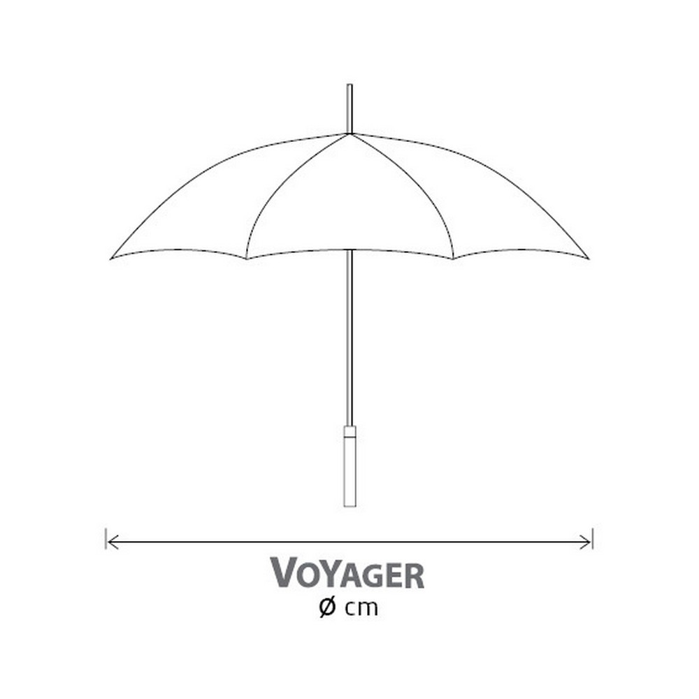 Regenschirm, automatisch, faltbar in Blau, Ansicht 2