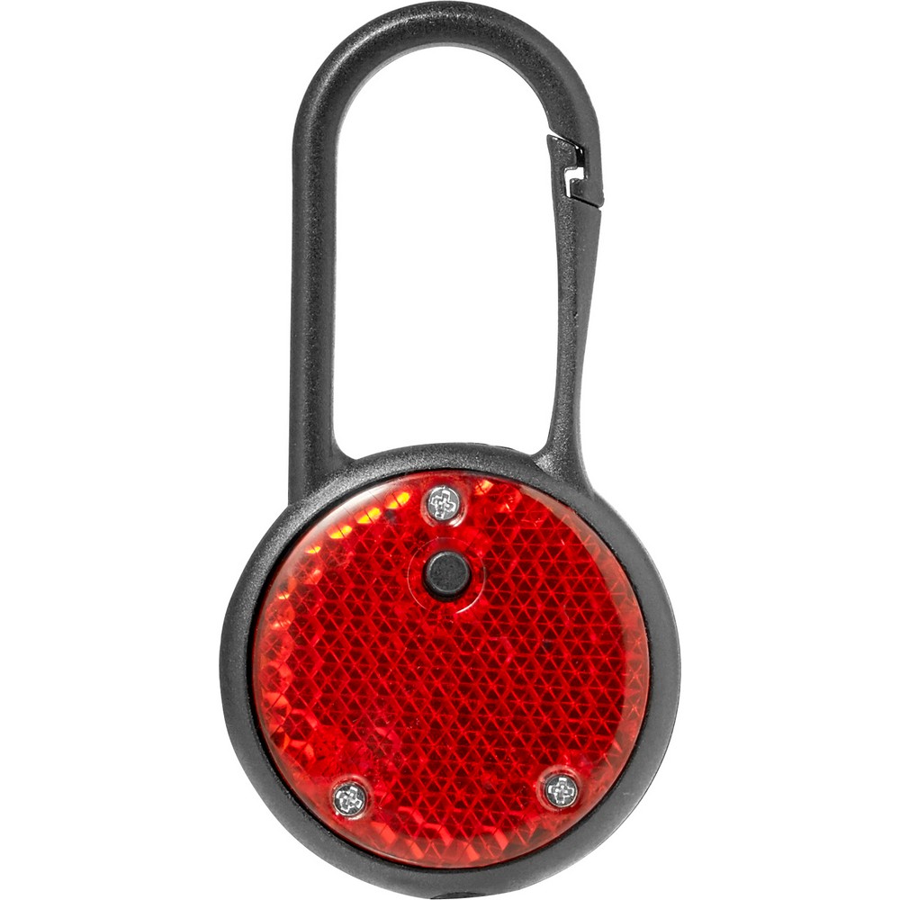 Sicherheitslicht mit Karabiner in Rot, Ansicht 3