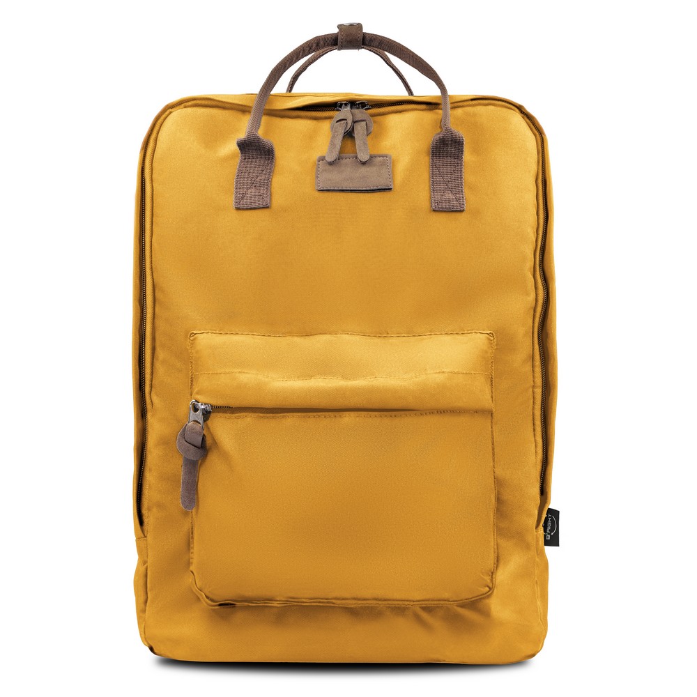 B'RIGHT Laptop-Rucksack 15,6", aus RPET | Finlay in Gelb, Ansicht 5