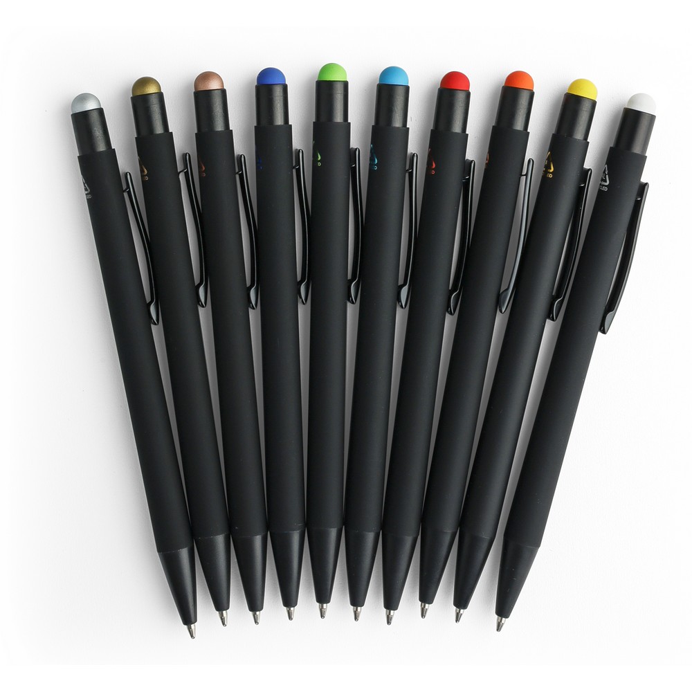 Kugelschreiber mit Stylus-Spitze in 10 Farben – VB286 in silber, Ansicht 7