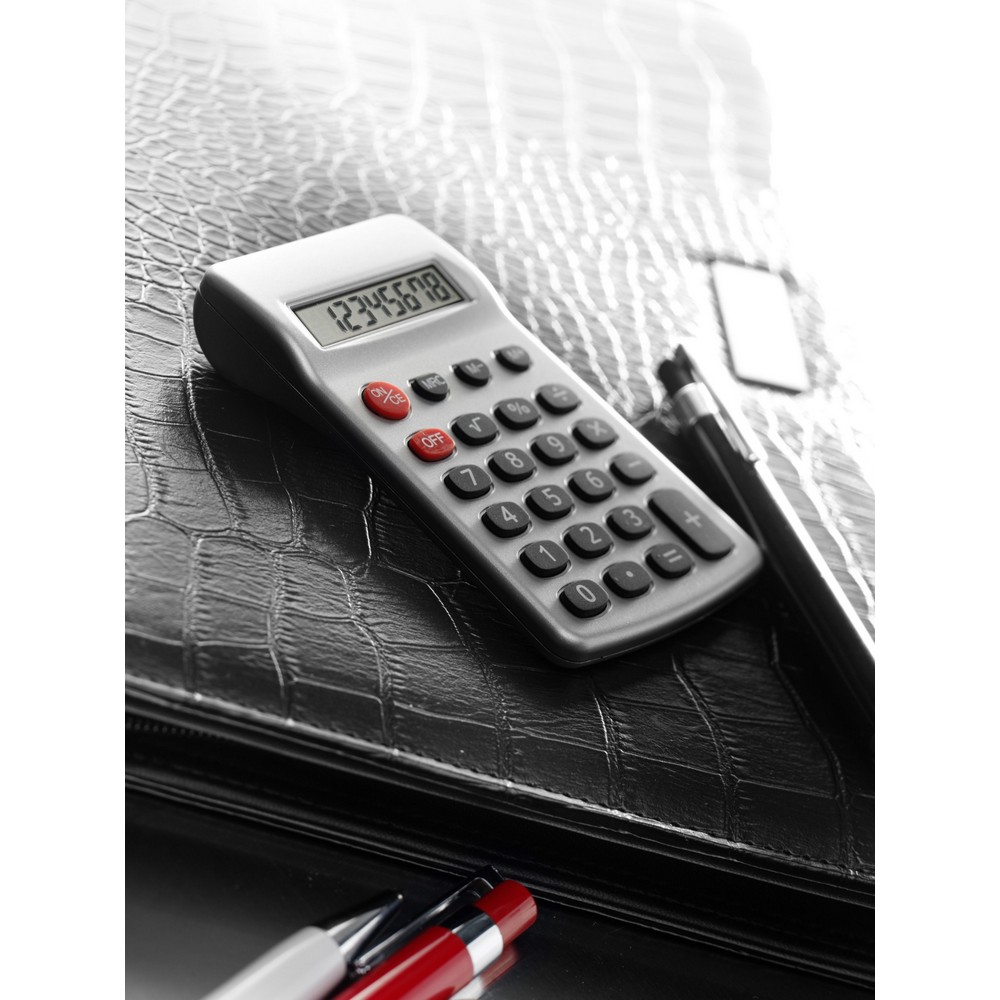 Taschenrechner in Silber, Ansicht 2