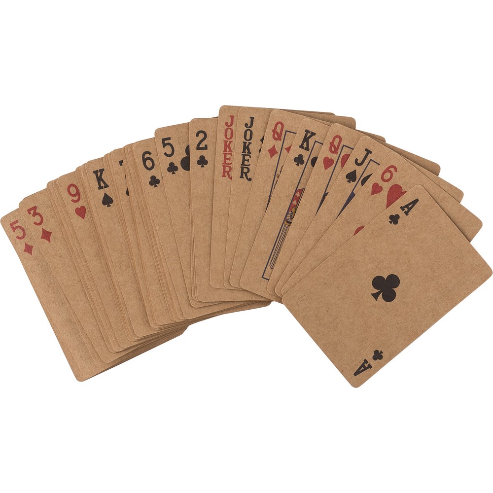 Spielkarten aus recyceltem Papier in Braun, Ansicht 2