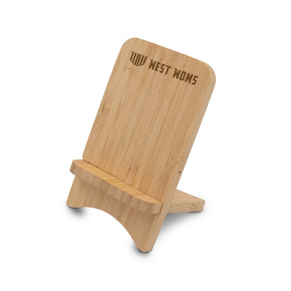 B'RIGHT Wireless Bambus-Ladegerät 10W, Telefonständer | Barbra in Holz, Ansicht 9