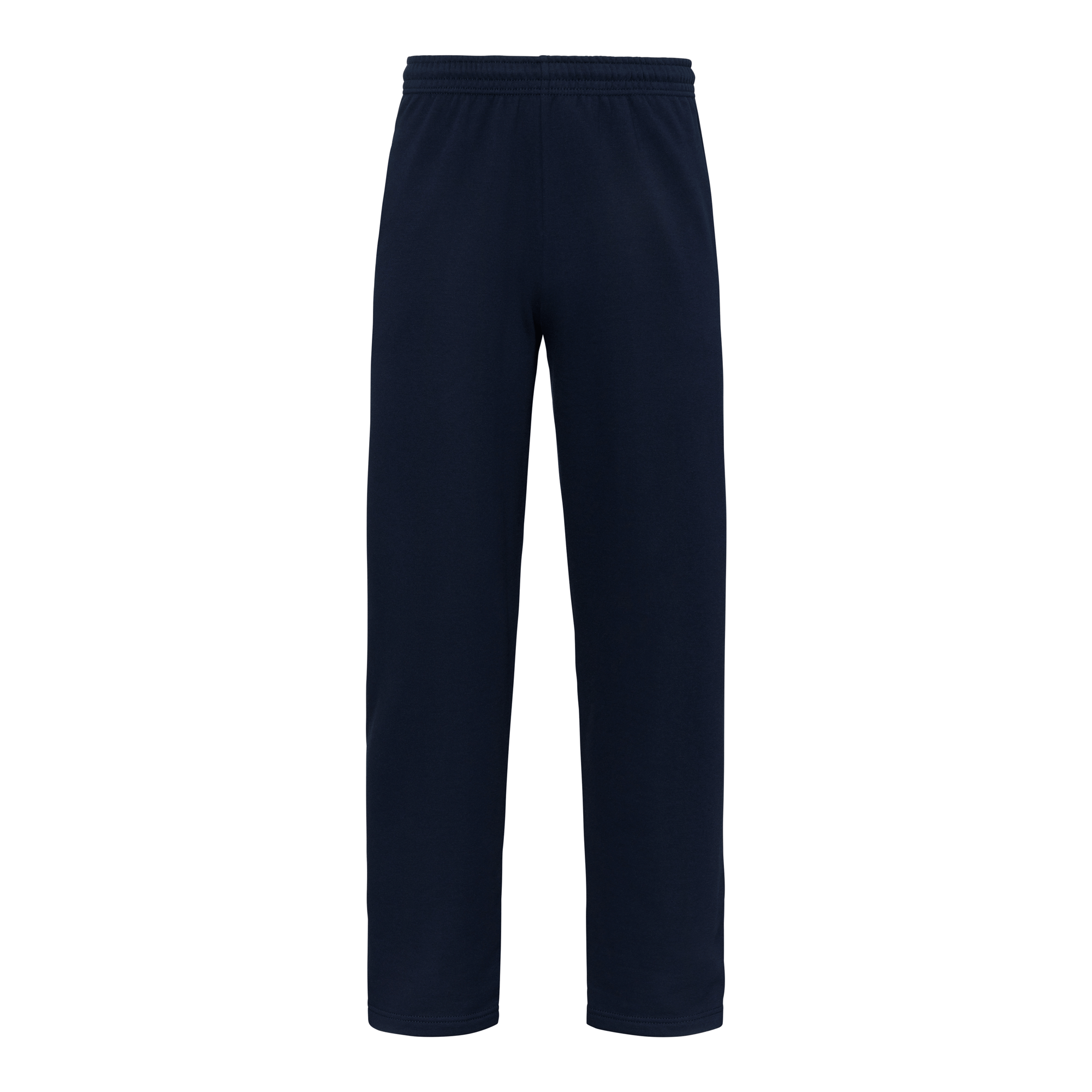 Fruit of the Loom Iconic 250 Open Hem Jog Pants in Deep Navy
