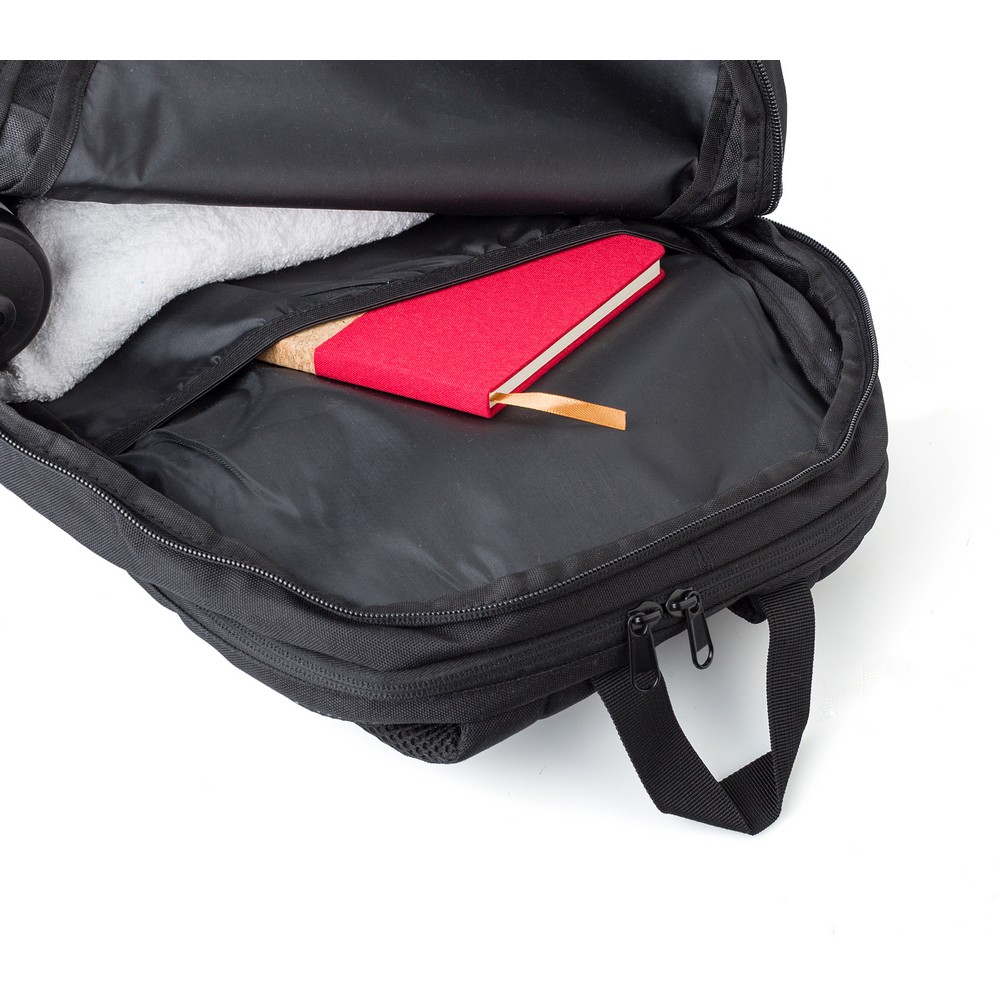 Laptop-Rucksack 15" RPET in Schwarz, Ansicht 12