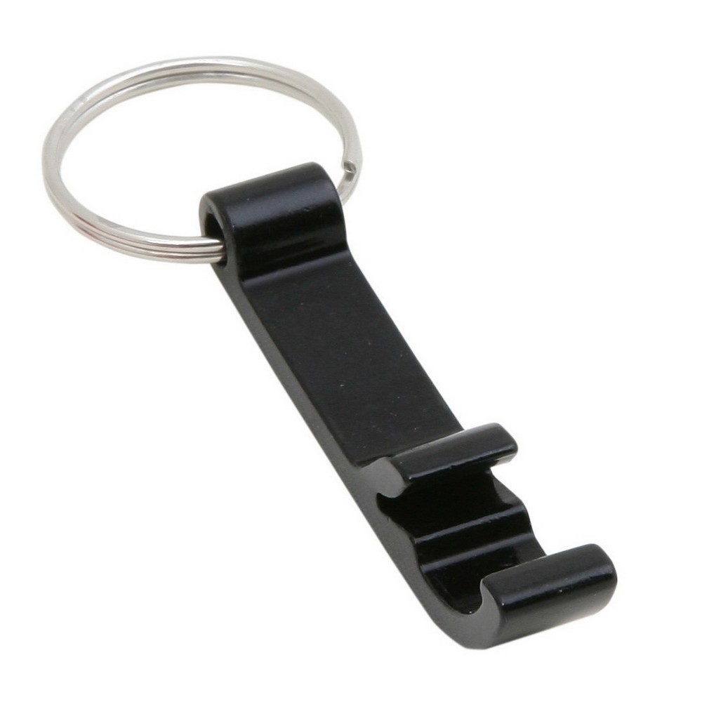 Schlüsselanhänger, Flaschenöffner in Schwarz