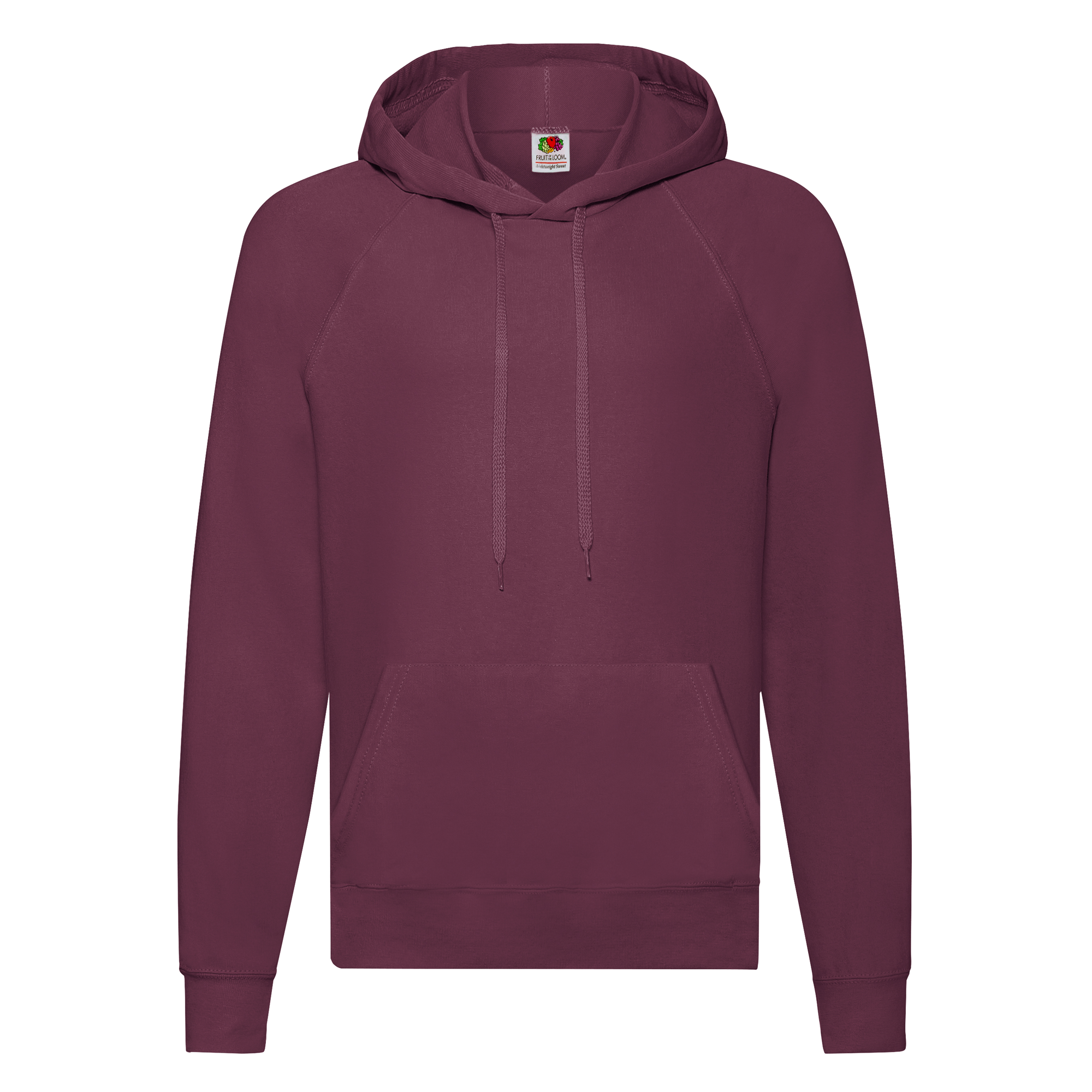 Fruit of the Loom Lightweight Kapuzen-Sweat in Burgund