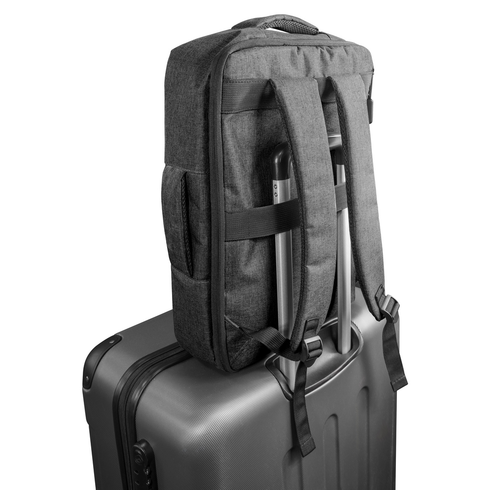 RPET Rucksack, Laptoptasche 15,6" | Tahir in Schwarz, Ansicht 5