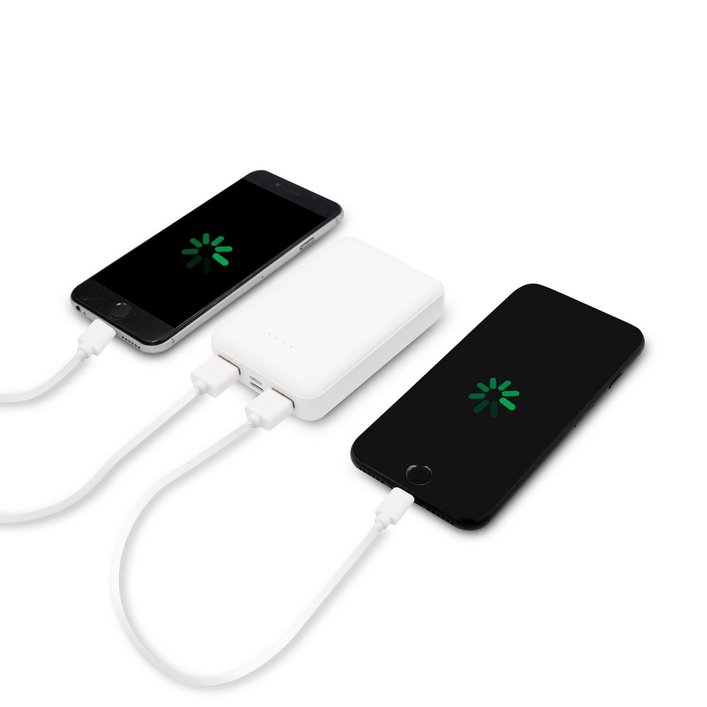 Powerbank 10000 mAh | Hart in Weiß, Ansicht 7