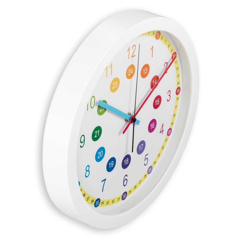 Wanduhr zum Lernen für Kinder von Hama in Weiß, Ansicht 2