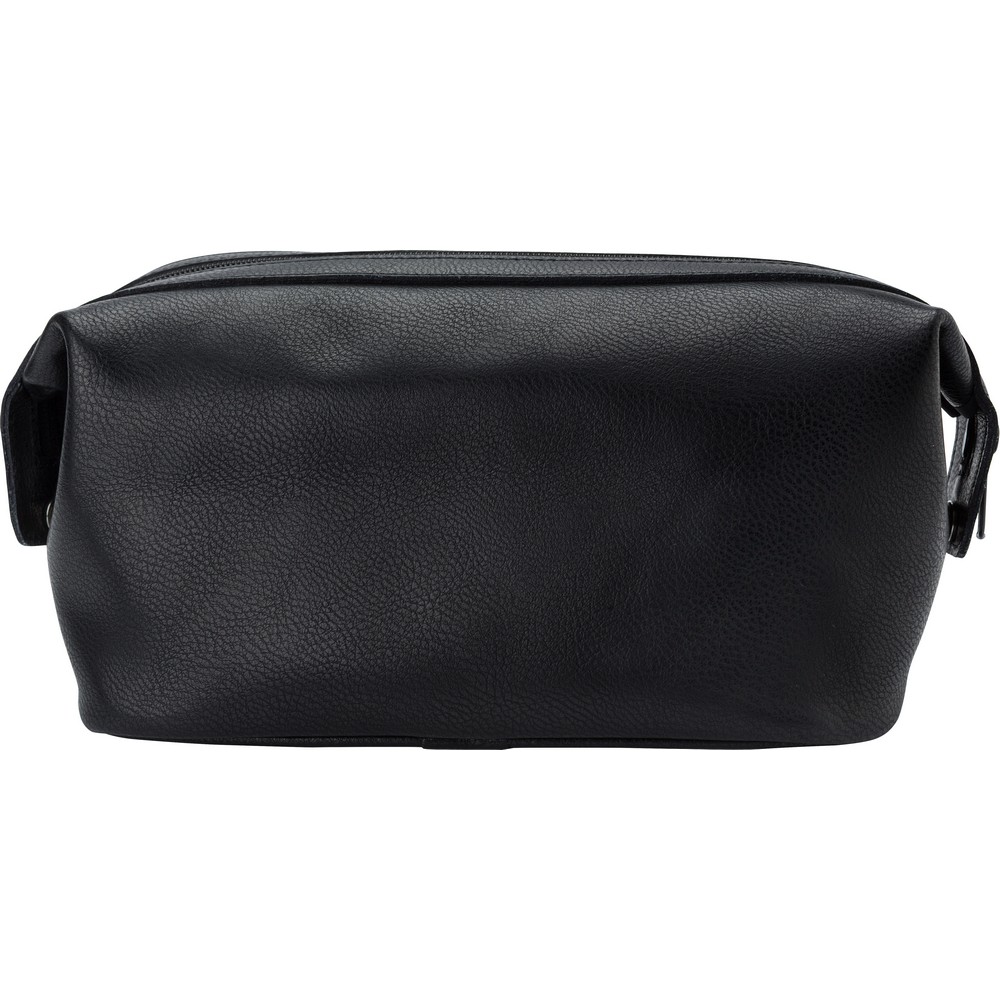Kosmetiktasche aus Leder in Schwarz, Ansicht 4