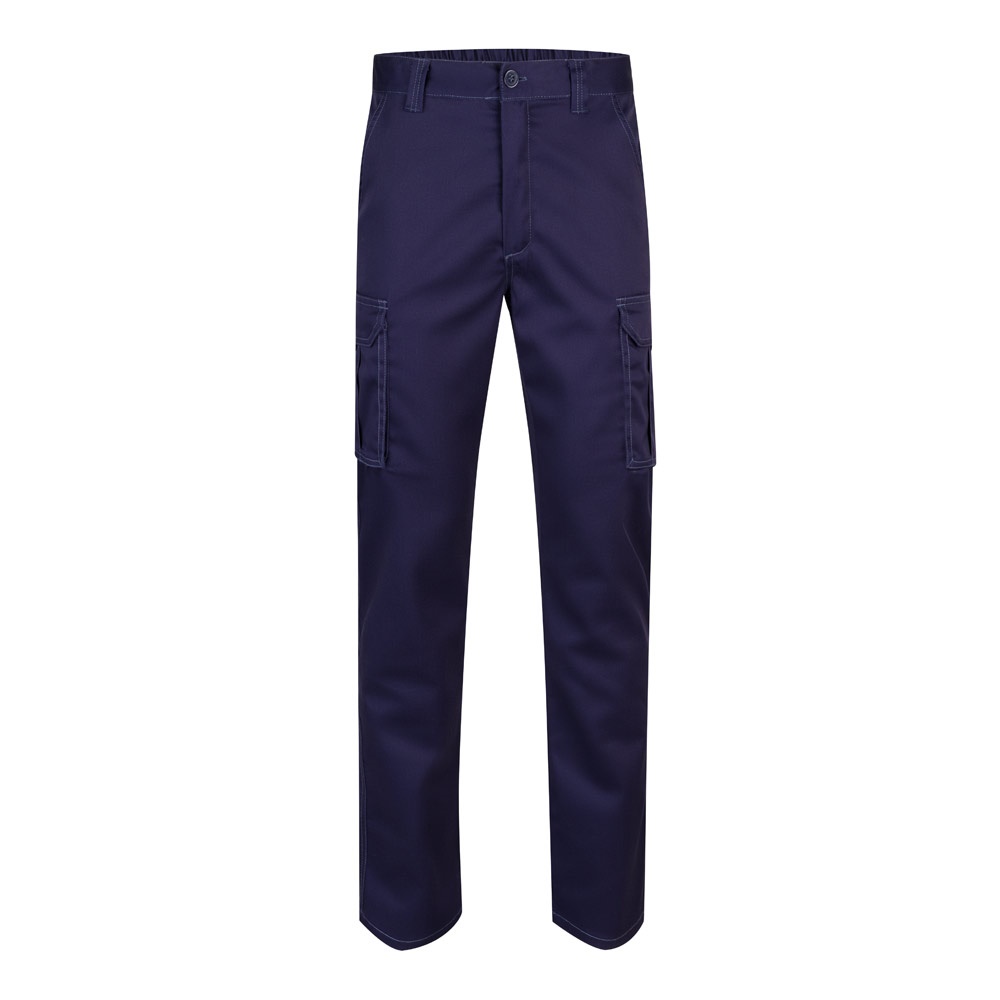 Multi-Pocket-Stretchhose (240 g/m²) aus Baumwolle (46 %), EME (38 %) und Polyester (16 %) | VL Lugh – Blau