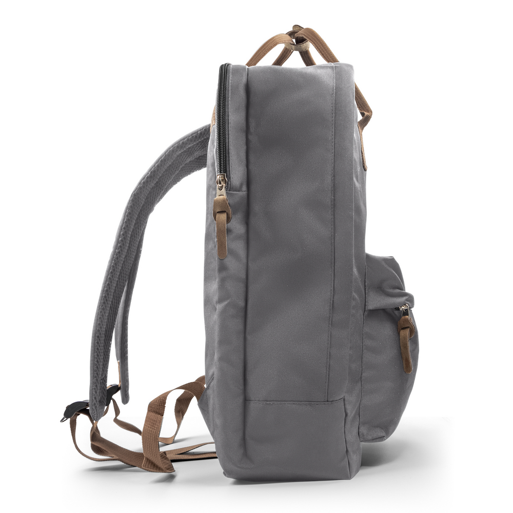 B'RIGHT Laptop-Rucksack 15,6", aus RPET | Finlay in Grau, Ansicht 7