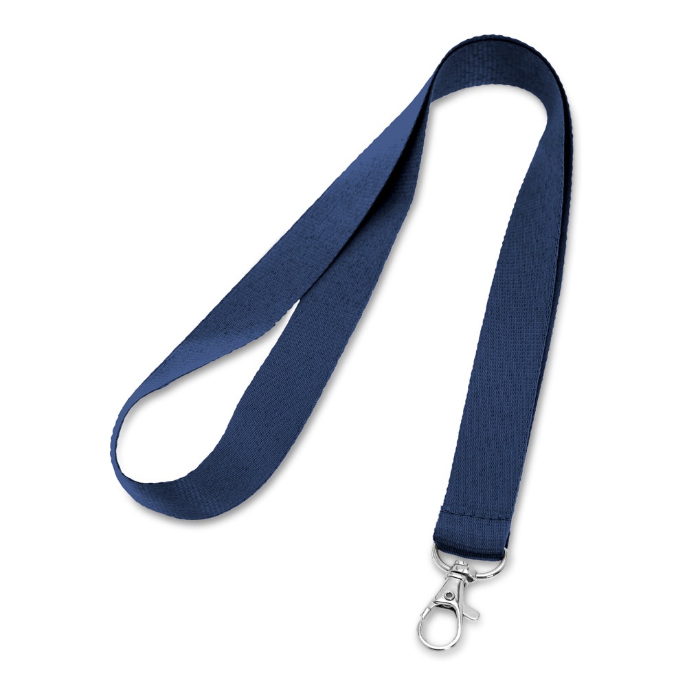 Lanyard aus Polyester mit 20mm Breite | Lariat – Blau