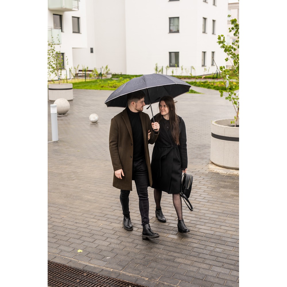 Automatischer Regenschirm Mauro Conti | Kim in Schwarz, Ansicht 12