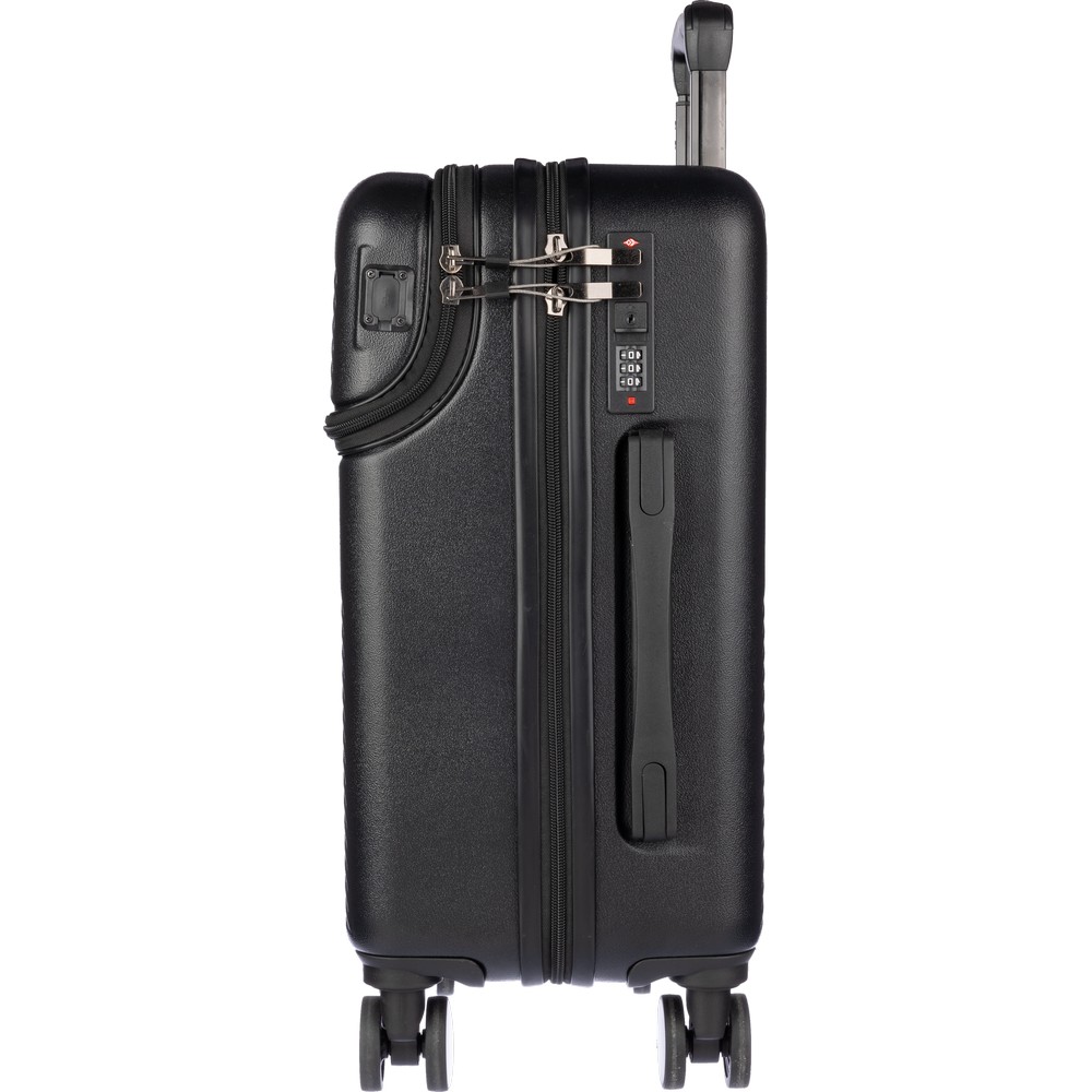 Reisekoffer, Trolley-Tasche, in Schwarz, Ansicht 9