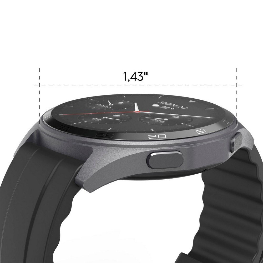Aktivitätsmonitor Hama Smartwatch 7010 in Schwarz, Ansicht 4