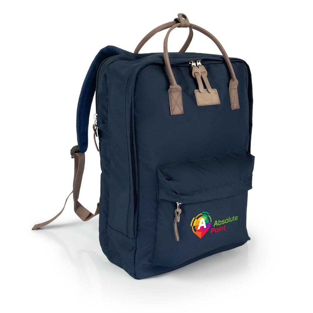B'RIGHT Laptop-Rucksack 15,6", aus RPET | Finlay in Dunkelblau, Ansicht 8