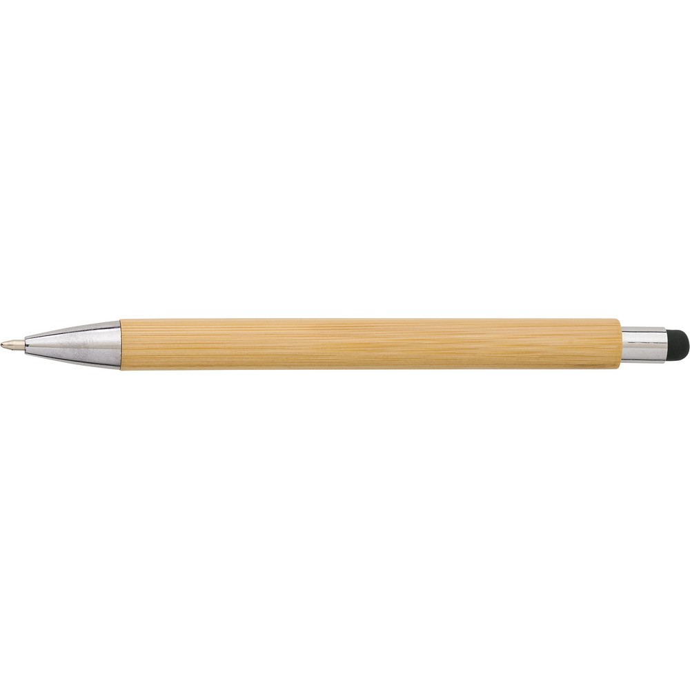 Bambus Kugelschreiber, Touch Pen in Schwarz, Ansicht 3