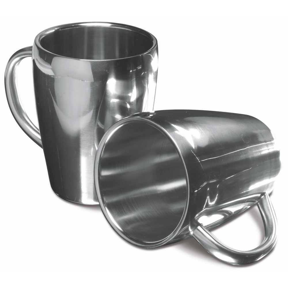 Trinkbecher-Set: 2 St. 200 ml in Silber