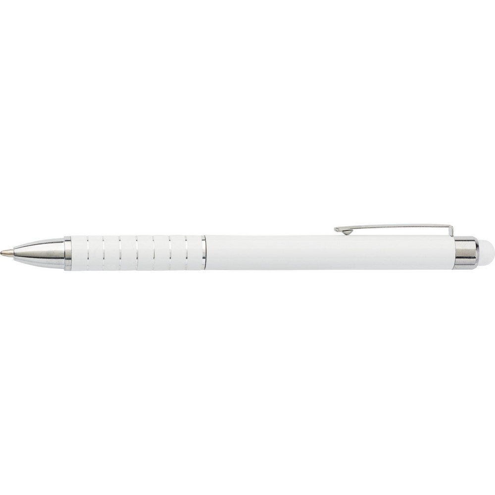 Kugelschreiber mit Touch-Pen in Weiß, Ansicht 3