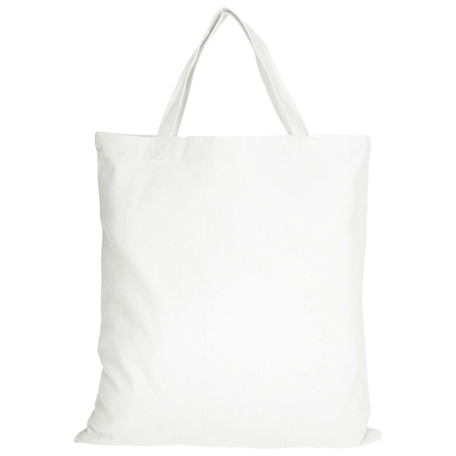Baumwolltasche CLASSIC mit zwei kurzen Henkeln in Weiß