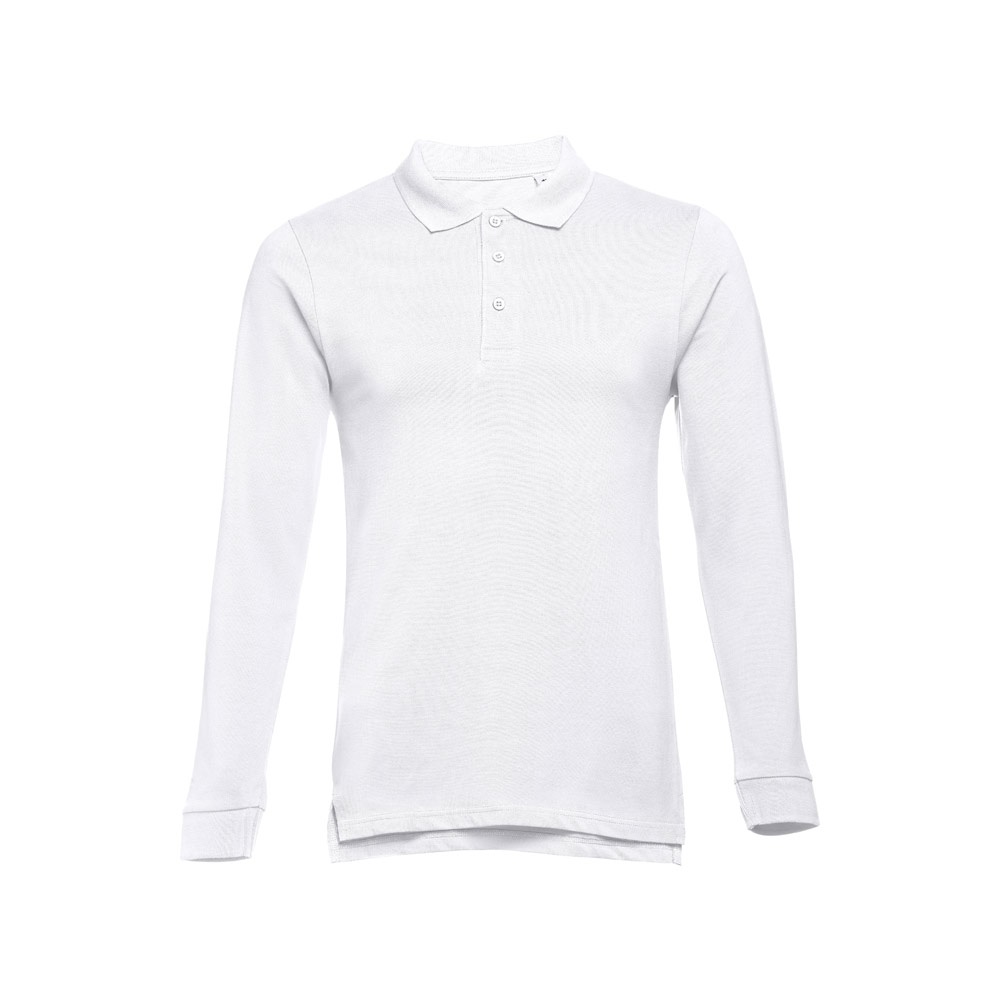 Langarm-Poloshirt aus Baumwolle für Herren | THC Bern Wh II – Weiß