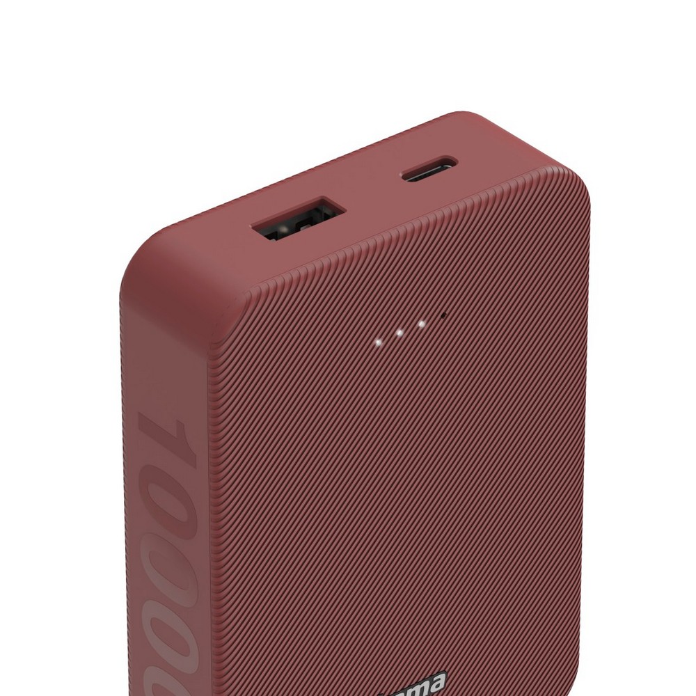 Powerbank 10000 mAh Hama Power Pack in Rot, Ansicht 5