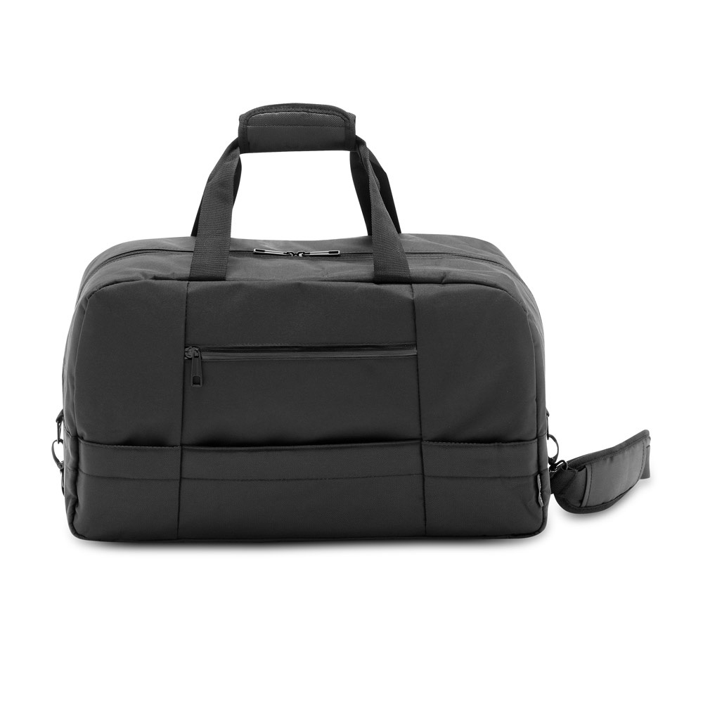 Business Sporttasche aus 840D-Jacquard und 300D Polyester | Zippers Sport – Schwarz, Ansicht 2