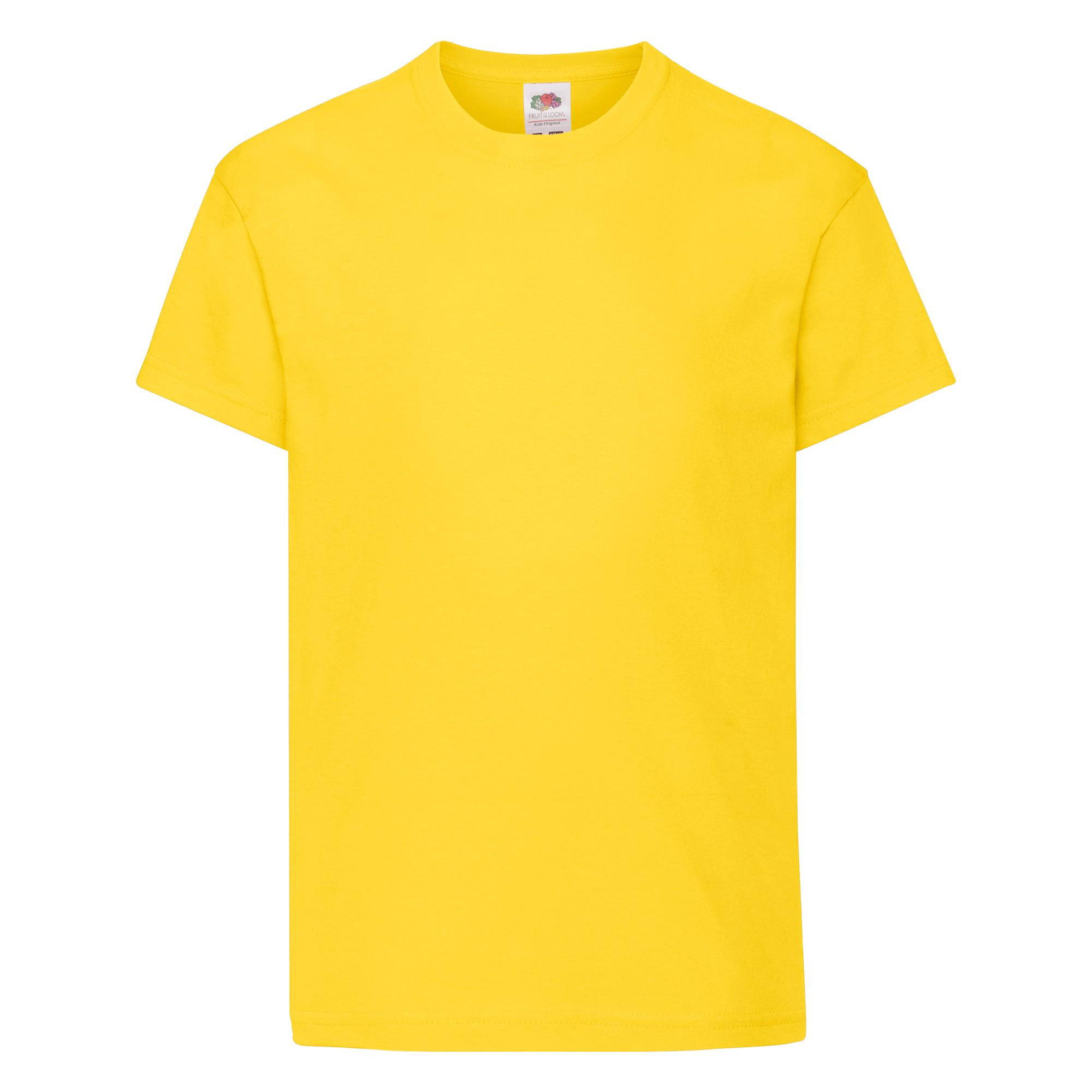 Fruit of the Loom Kinder Original T-Shirt in Gelb