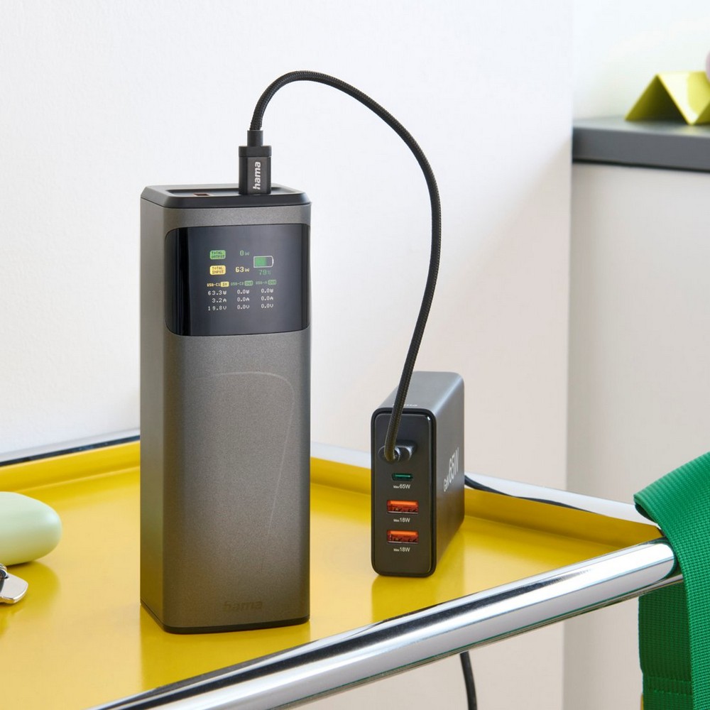Powerbank 24000 mAh Hama High Power 200 W in Graphit, Ansicht 12