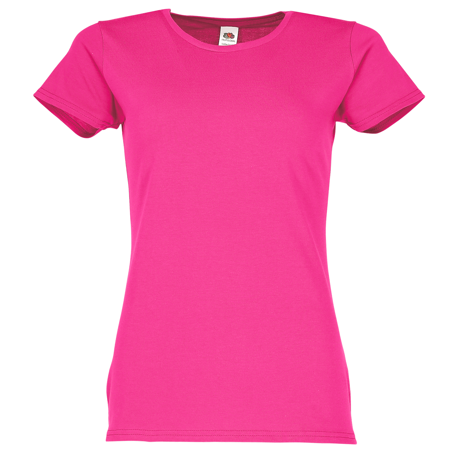 Fruit of the Loom Damen Iconic 150 T-Shirt in Fuchsia