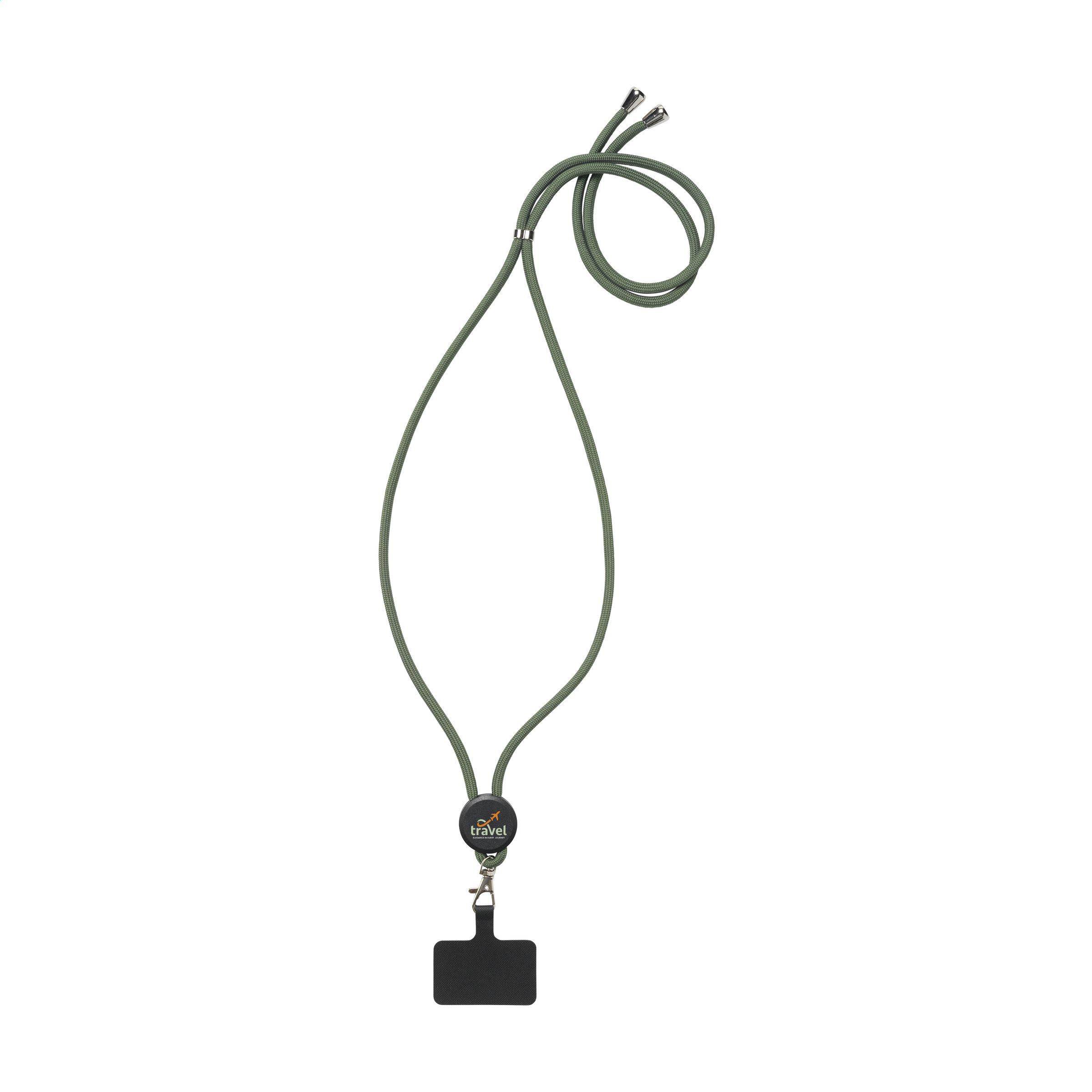 Lace Lanyard GRS RPET 0,5 cm Handy-Schlüsselband