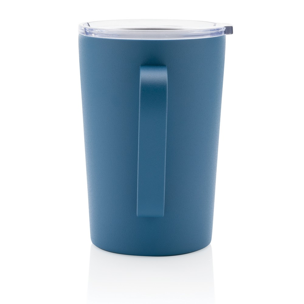 420 ml recycelter Edelstahl-Thermobecher in Blau, Ansicht 3