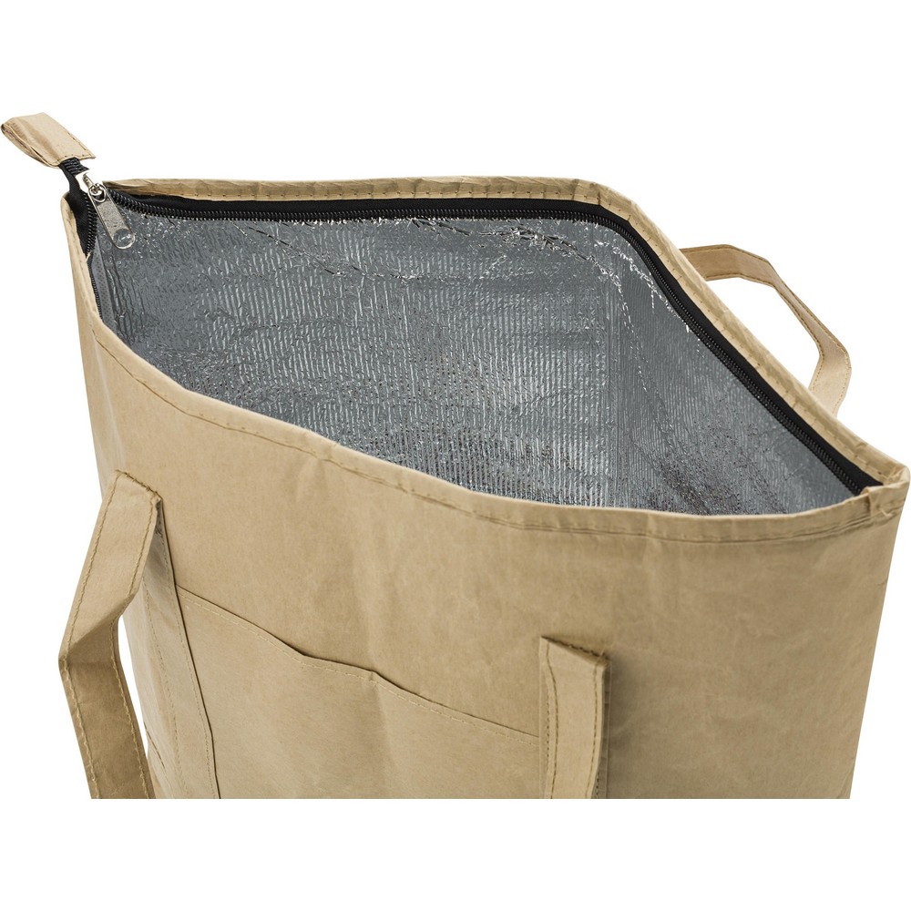 Papier-Kühltasche, laminiert in Braun, Ansicht 9