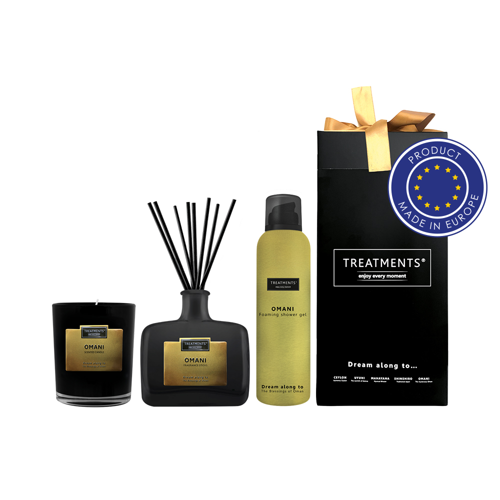 Geschenkset Home & Body DeLuxe TREATMENTS in Gelb
